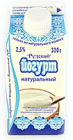 Йогурт «Рузский» натуральный 2.5% жирности