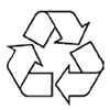 Знак вторичной переработки (стрелки утилизации) или знак Recycling,